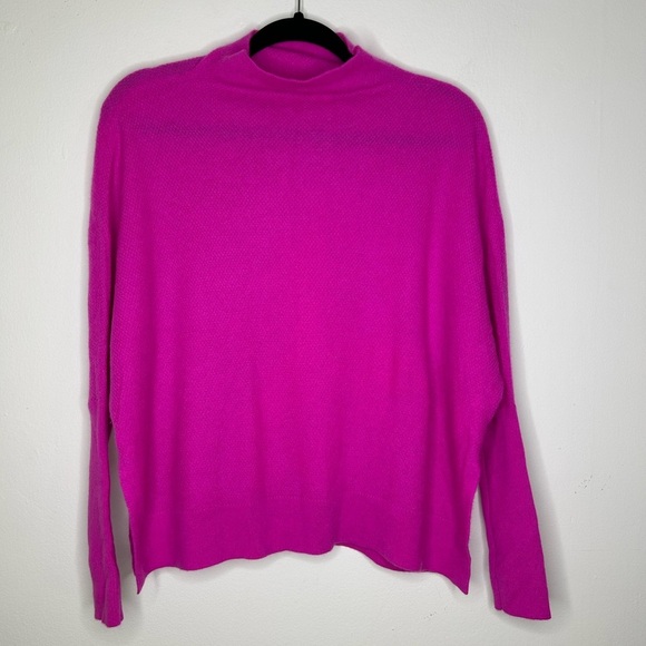 NWOT Anthropologie Maeve Cashmere Pink Long Sleeve Sweater Size Small